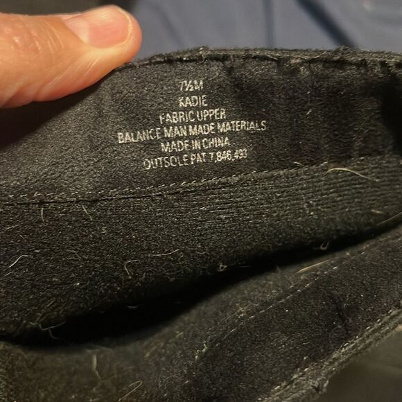 Solanz Womens Kadie Boots with Slouchy faux Suede Wedge Heel boot Black, 7.5 - Picture 7 of 13